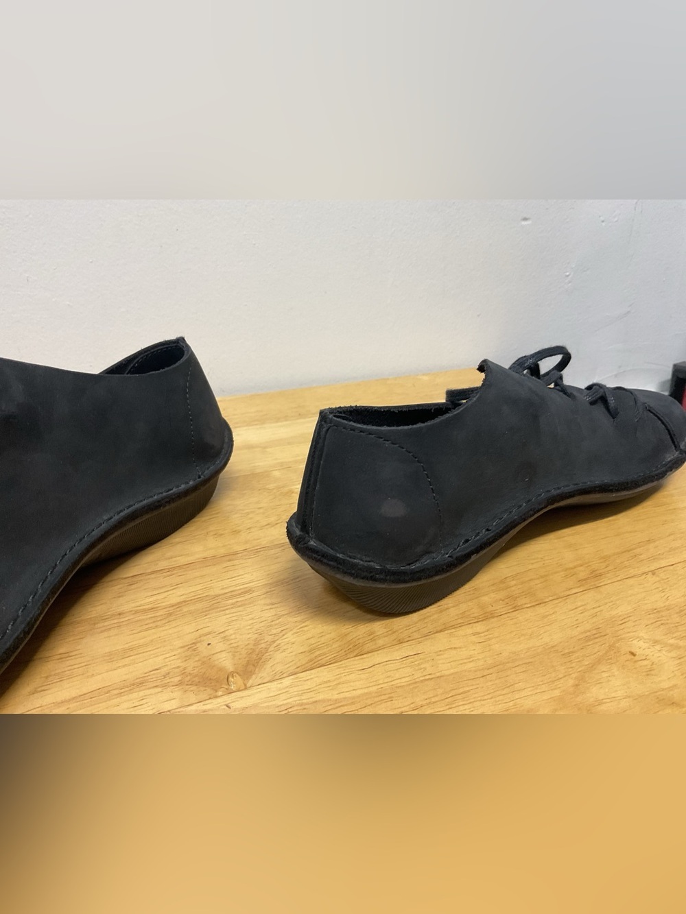 Black LOINT’S of Holland Therhagen Nubuck leather womens 37 US 6.5 - Picture 7 of 9